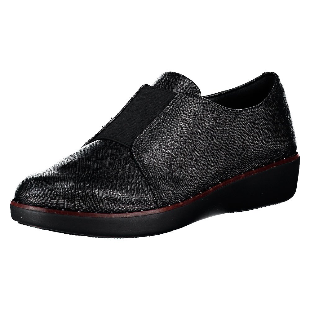 esculpir Factor malo camarera Fitflop Laceless Derby Shoes Black | Dressinn