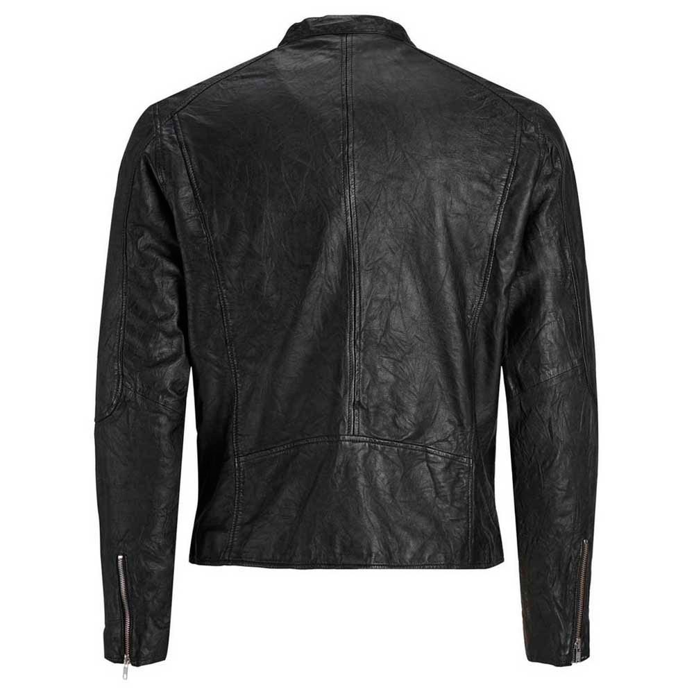 Jack & jones Richard Clean Biker Style Leather Jacket