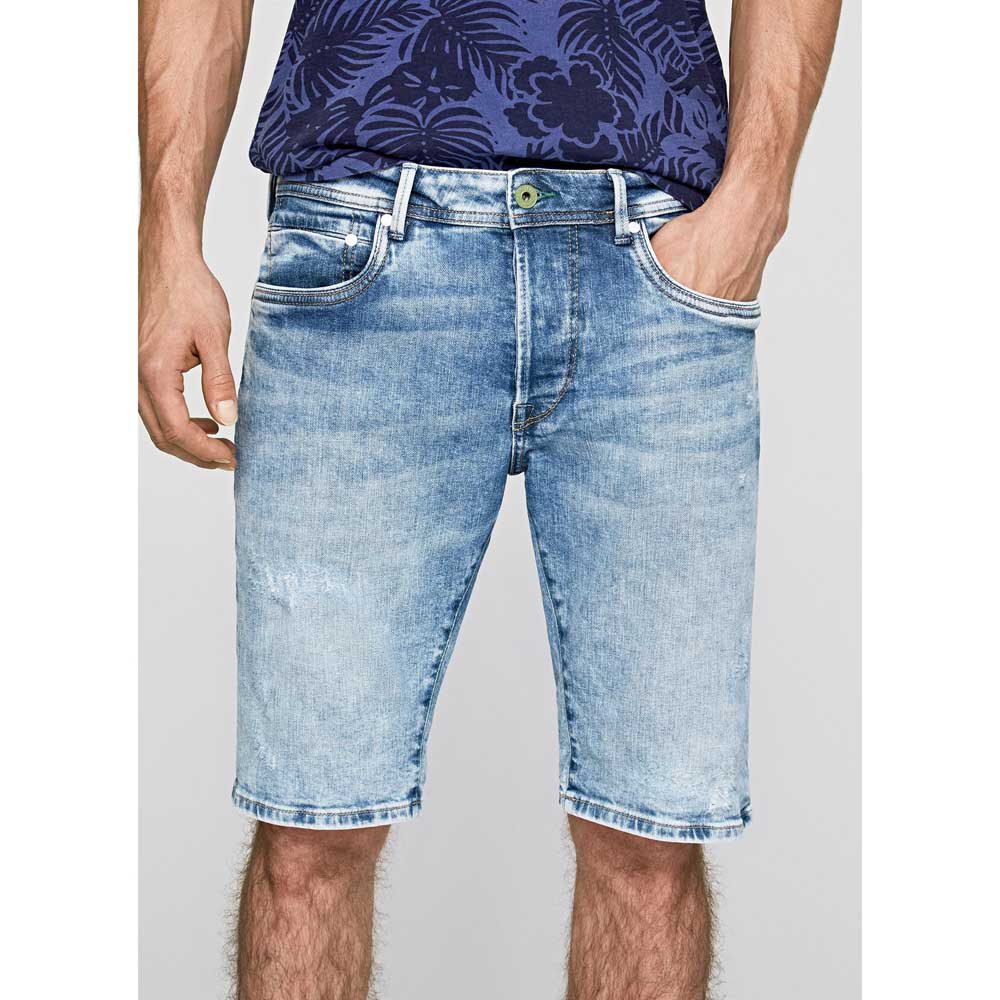 Pepe jeans Stanley Distressed Eco Denim Shorts