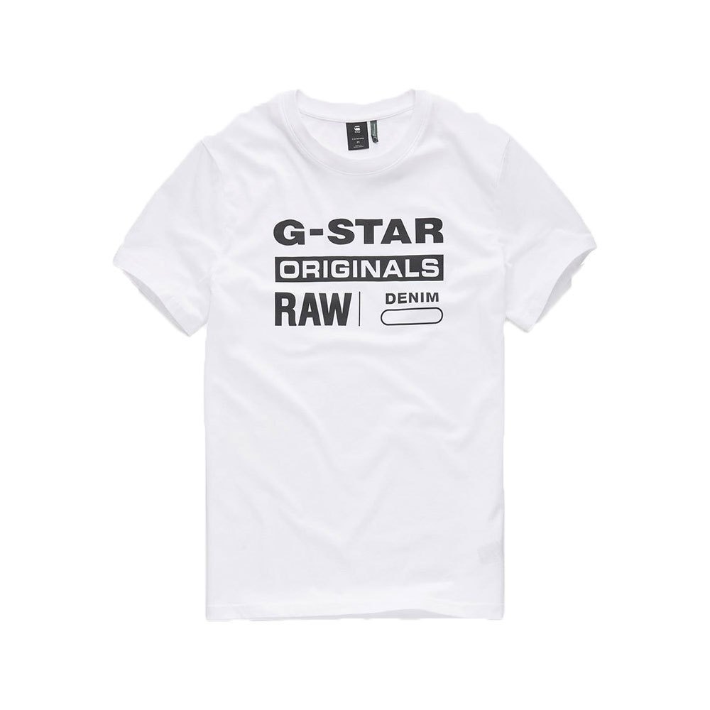 G-Star Graphic 8 Ribbed Neck T-shirt med korta ärmar