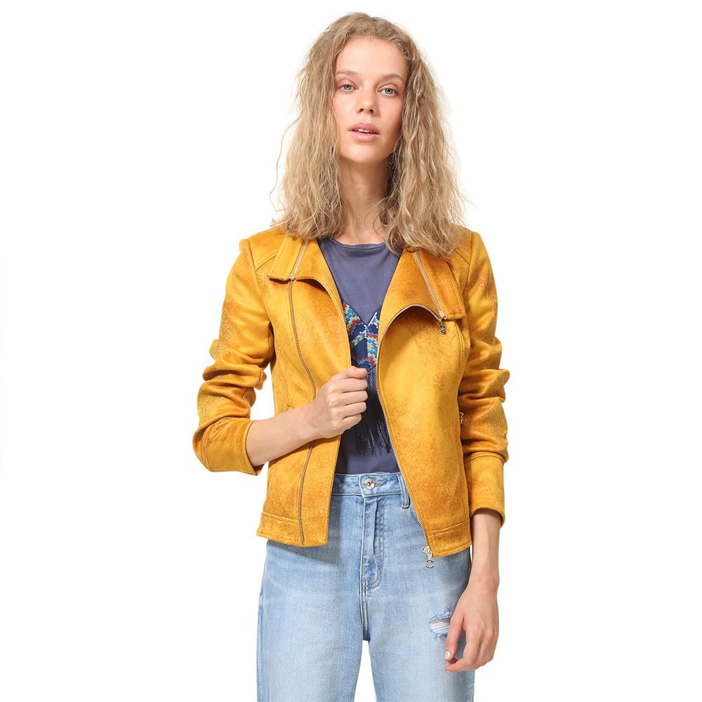 Desigual Marble Jacket Yellow | Dressinn