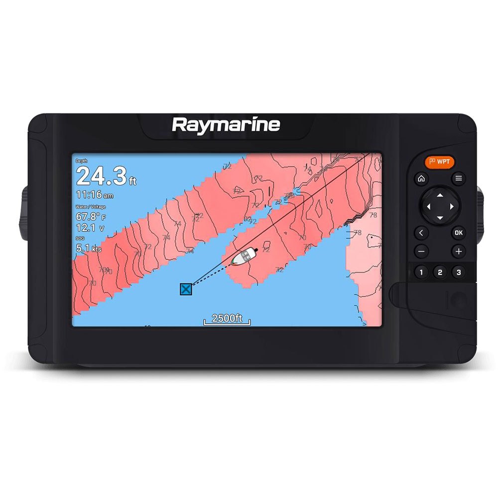 Raymarine Element 12 With HyperVision Met Transducer En Grafiek