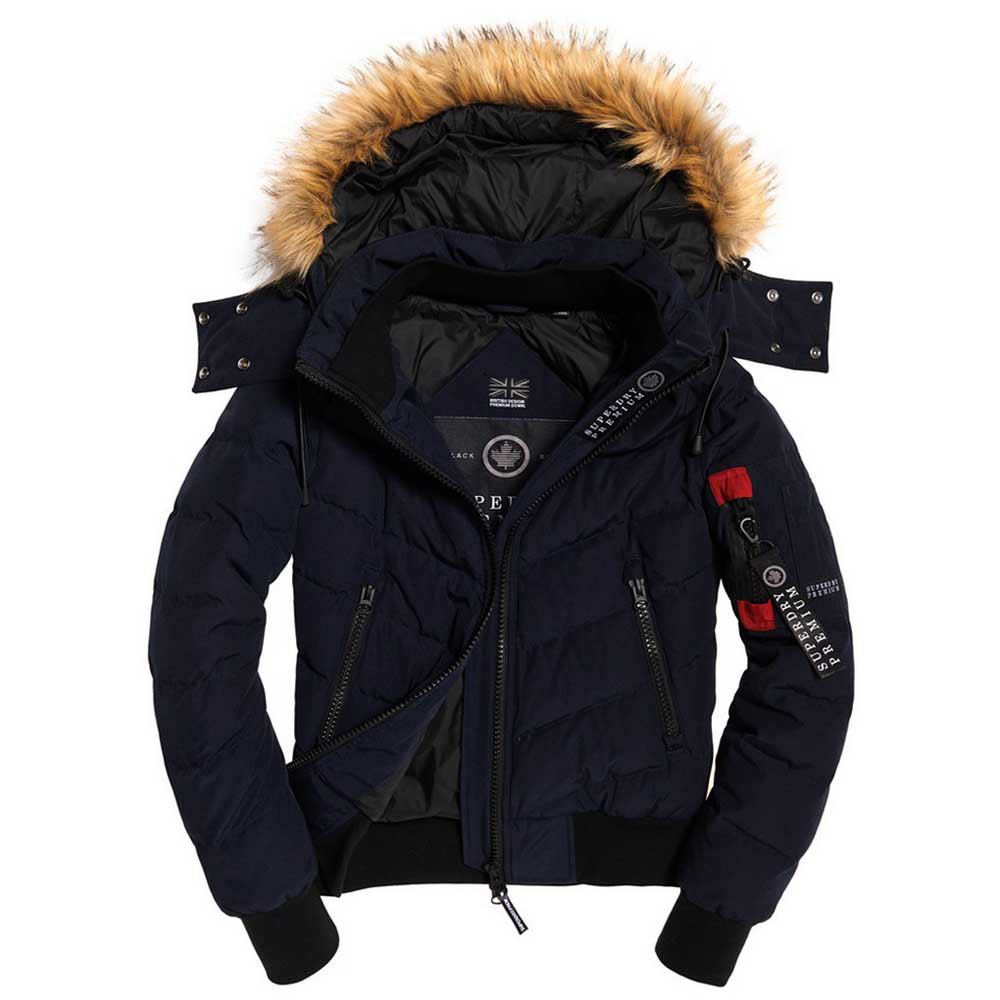 Superdry Premium Down Quilt Jacket Blue | Dressinn
