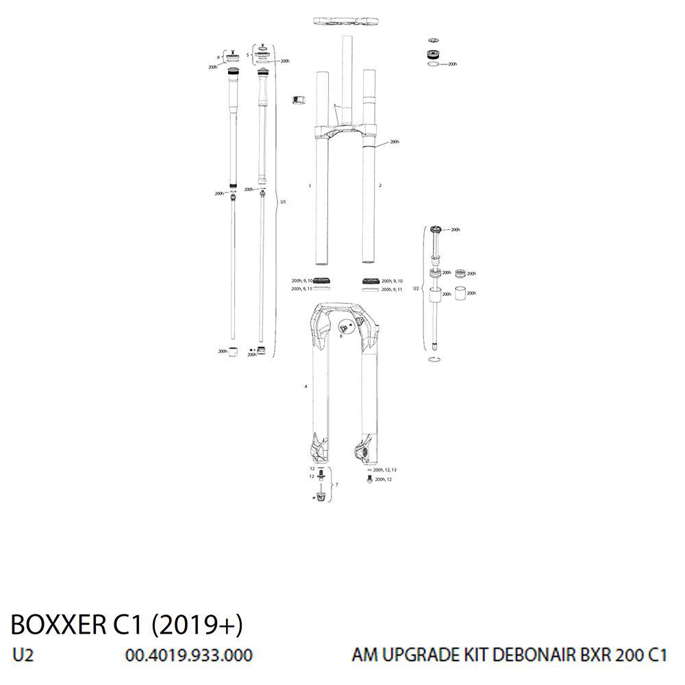 RockShox Amortidor Debonair Boxxer Kit