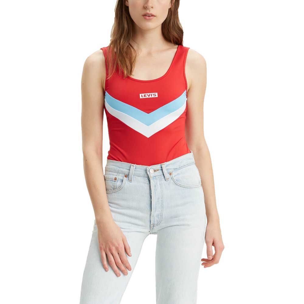fløjte Frost juni Levi´s ® Florence Bodysuit Sleeveless T-Shirt Red | Dressinn