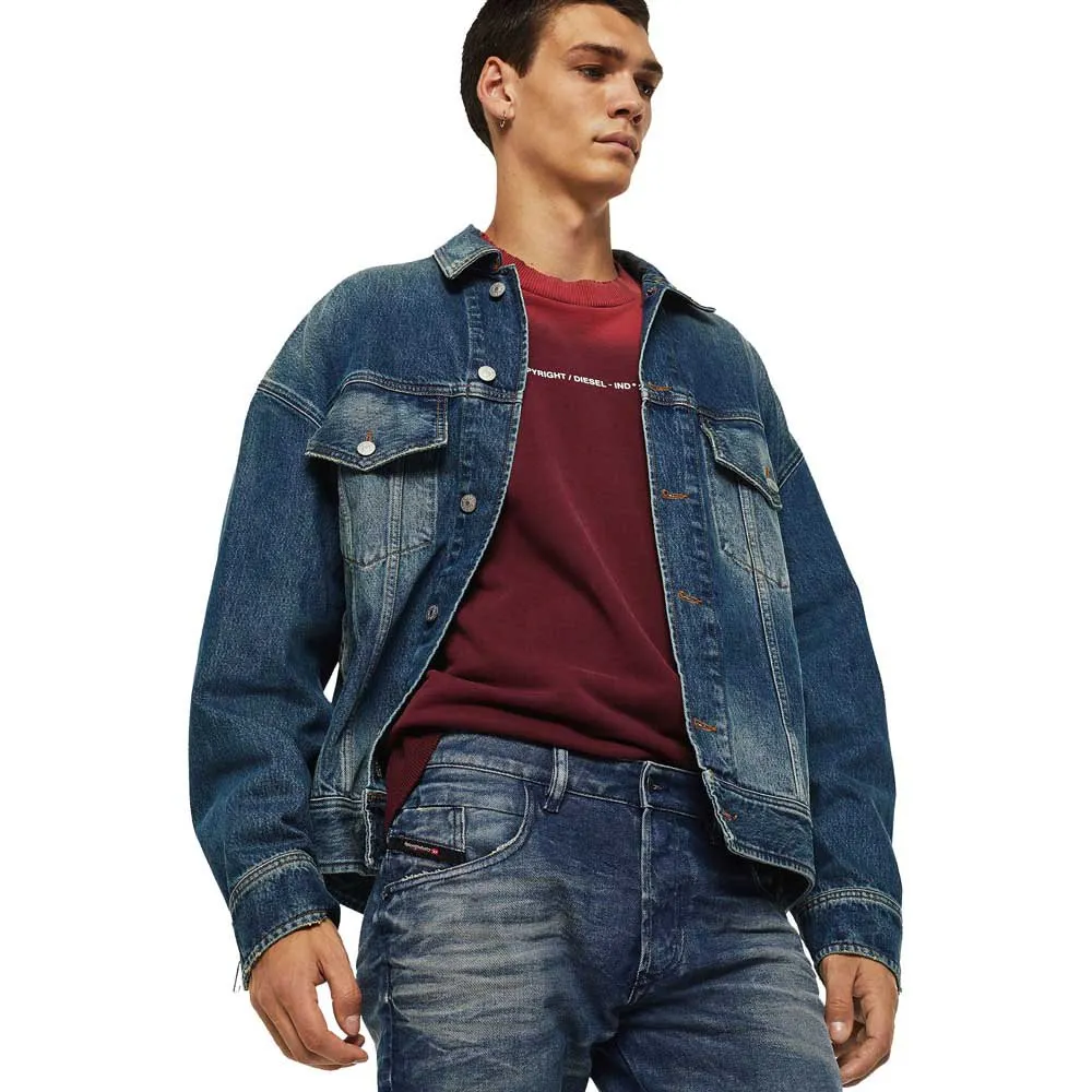 Jeans Diesel D-Bazer 081AP Homme – Taille W29/L32, Coupe Tapered Bleu Clair Stretch