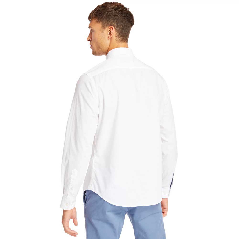 Timberland Eastham River Stretch Poplin Solid Fitted Long Sleeve Shirt