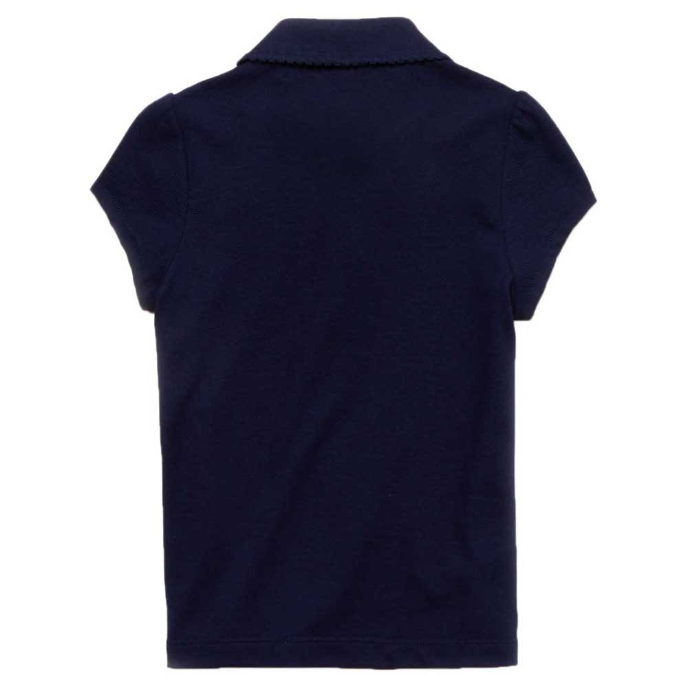 Lacoste Scalloped Collar Mini Piqué Short Sleeve Polo Shirt