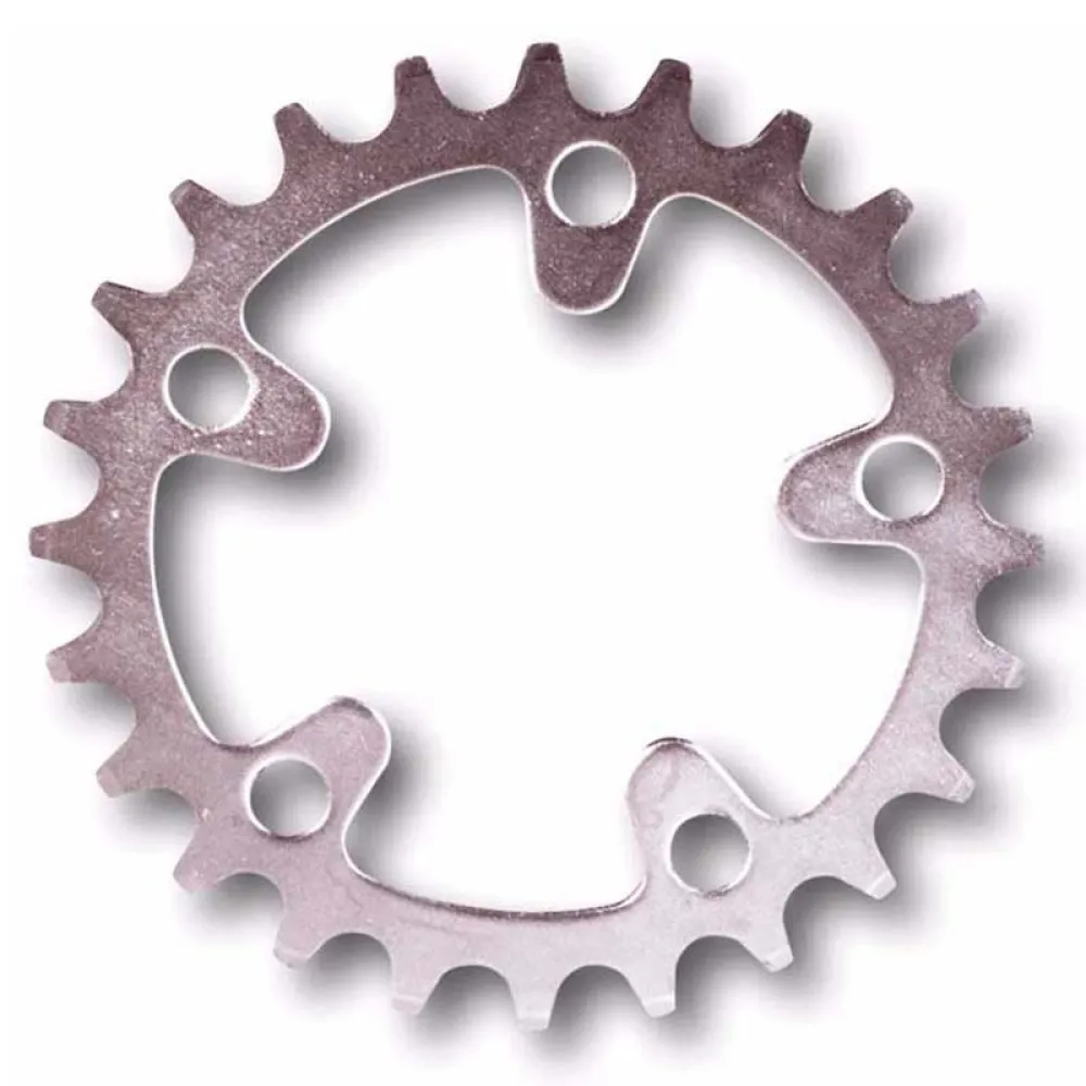 Stronglight Shimano Adaptable Steel 74 BCD チェーンホイール, 銀