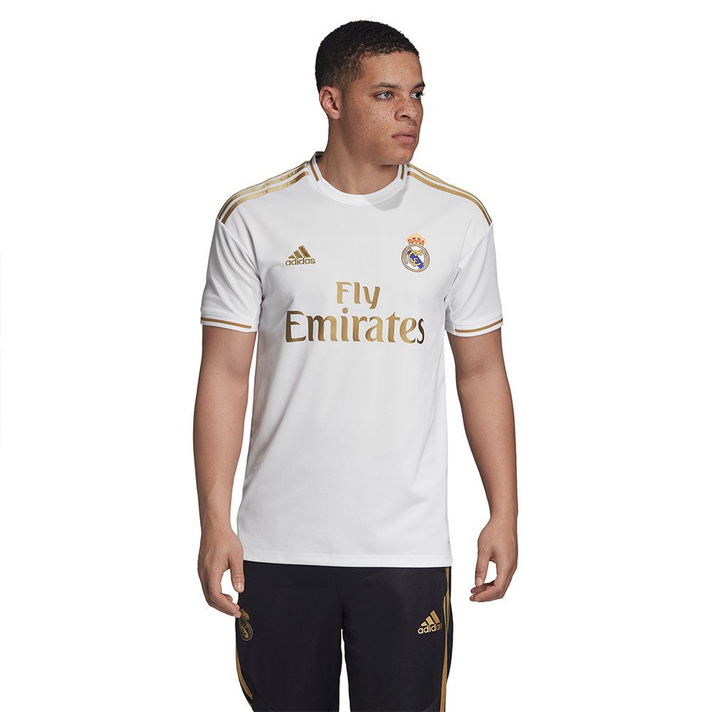 pescado Admirable Vacunar adidas Camiseta Real Madrid Primera Equipación 19/20 Blanco| Goalinn