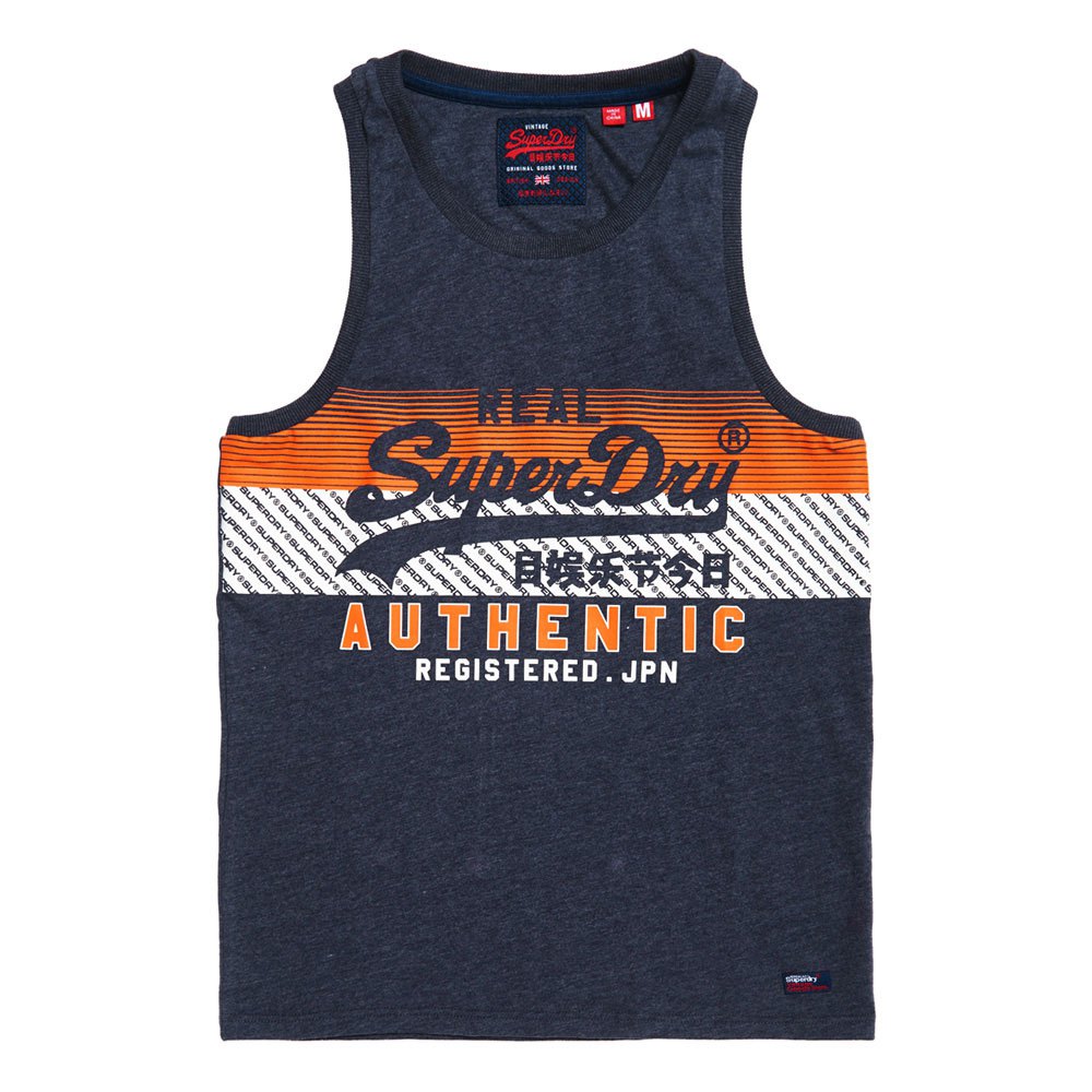Superdry Vintage Authentic Chest Stripe Sleeveless T-Shirt