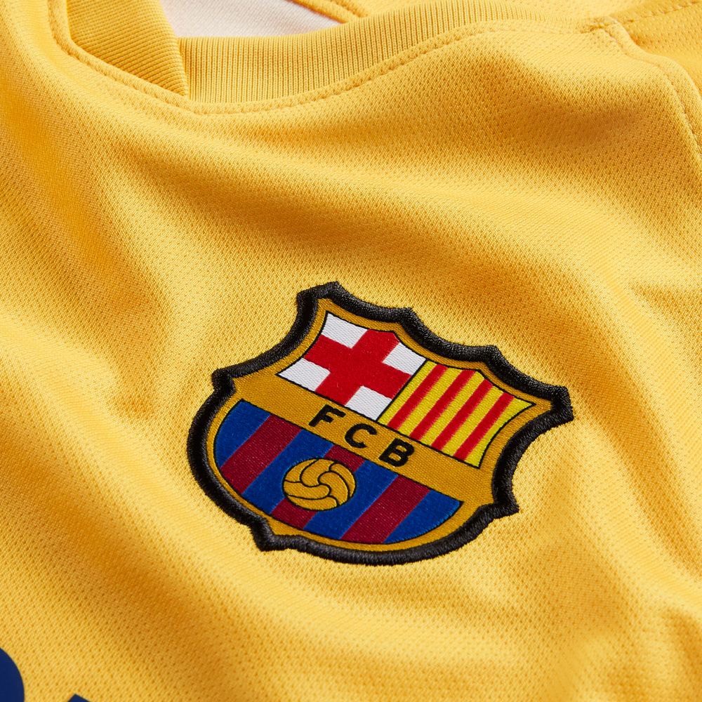 Discriminatie verwijzen Oorlogsschip Nike FC Barcelona Away Breathe Stadium 19/20 Junior T-Shirt Yellow| Goalinn