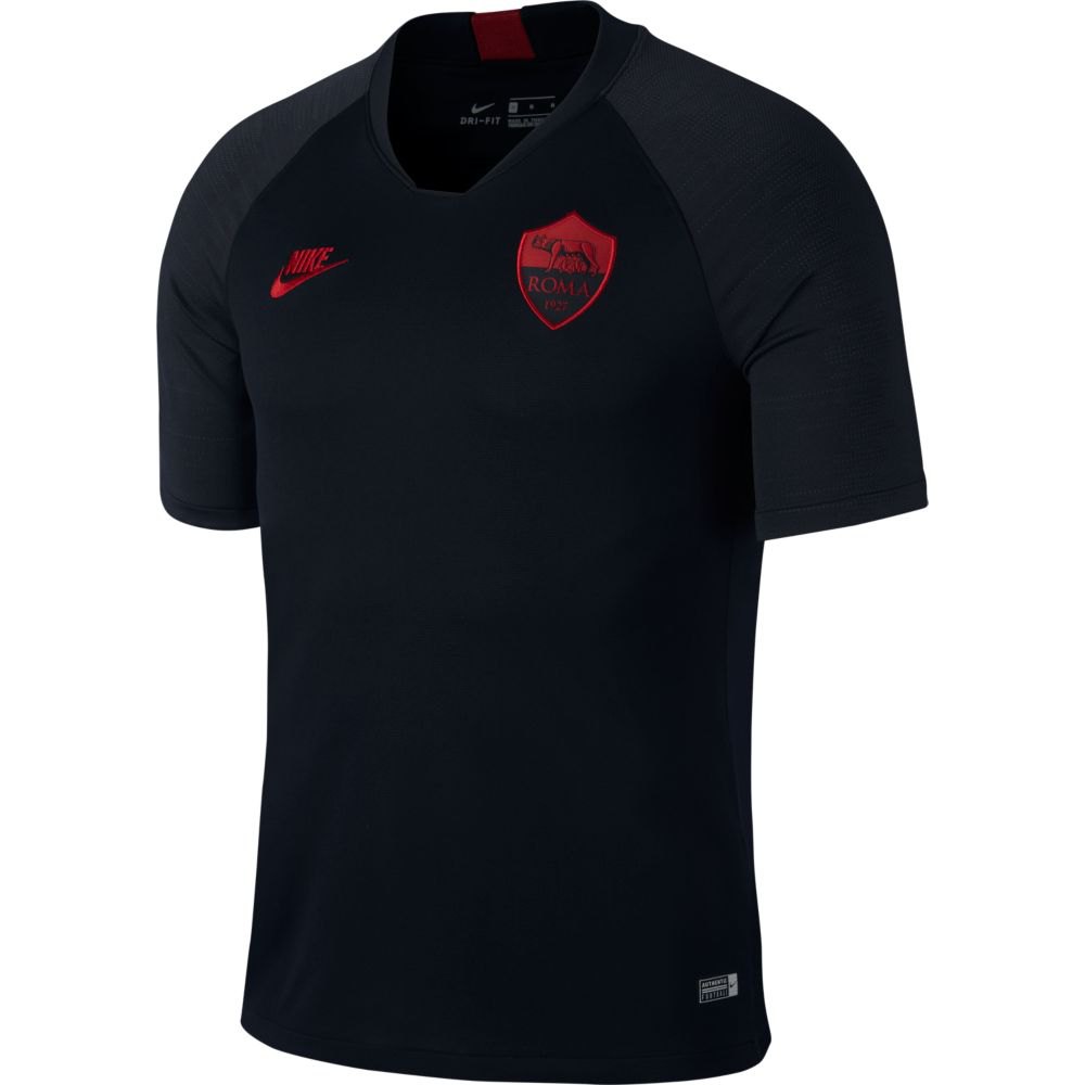 Rood aansluiten Spookachtig Nike AS Roma Breathe Strike 19/20 T-Shirt Black | Goalinn