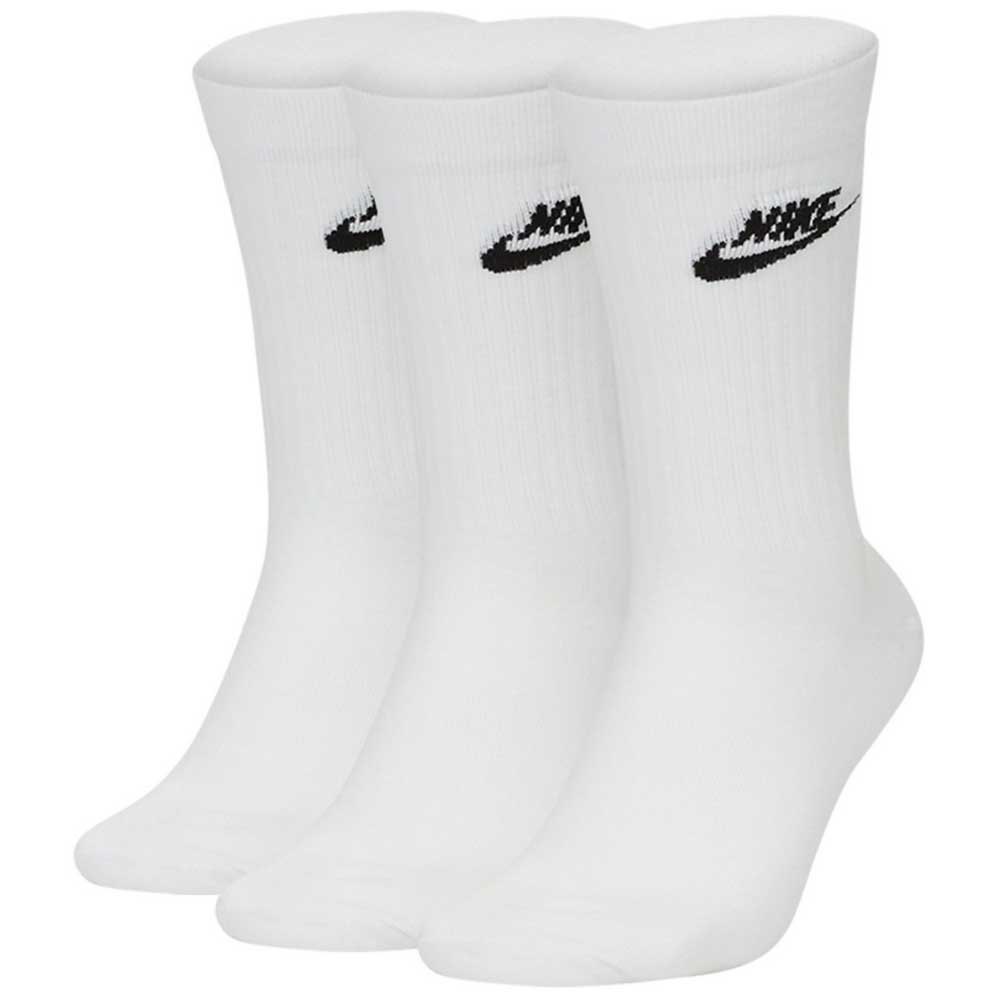 Nike Sportswear Everyday Essential Crew Socks 3 Pairs White| Dressinn