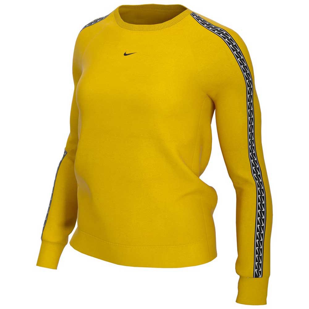 Nike Sportswear Logo Tape Sweatshirt Yellow |