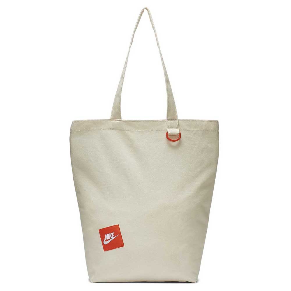 Nike Heritage canvas tote bag in off white