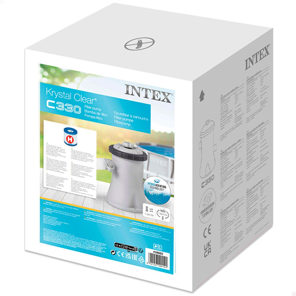 Intex Krystal Clear Cartridge Filter Pump 1.250L/h