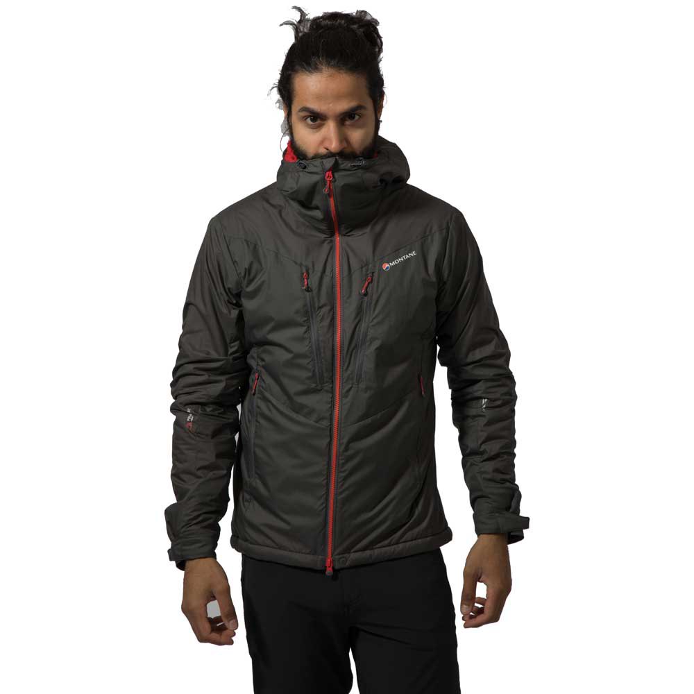 Montane Extreme Mens Grey Water Resistant Windproof Hooded Smock Jacket 