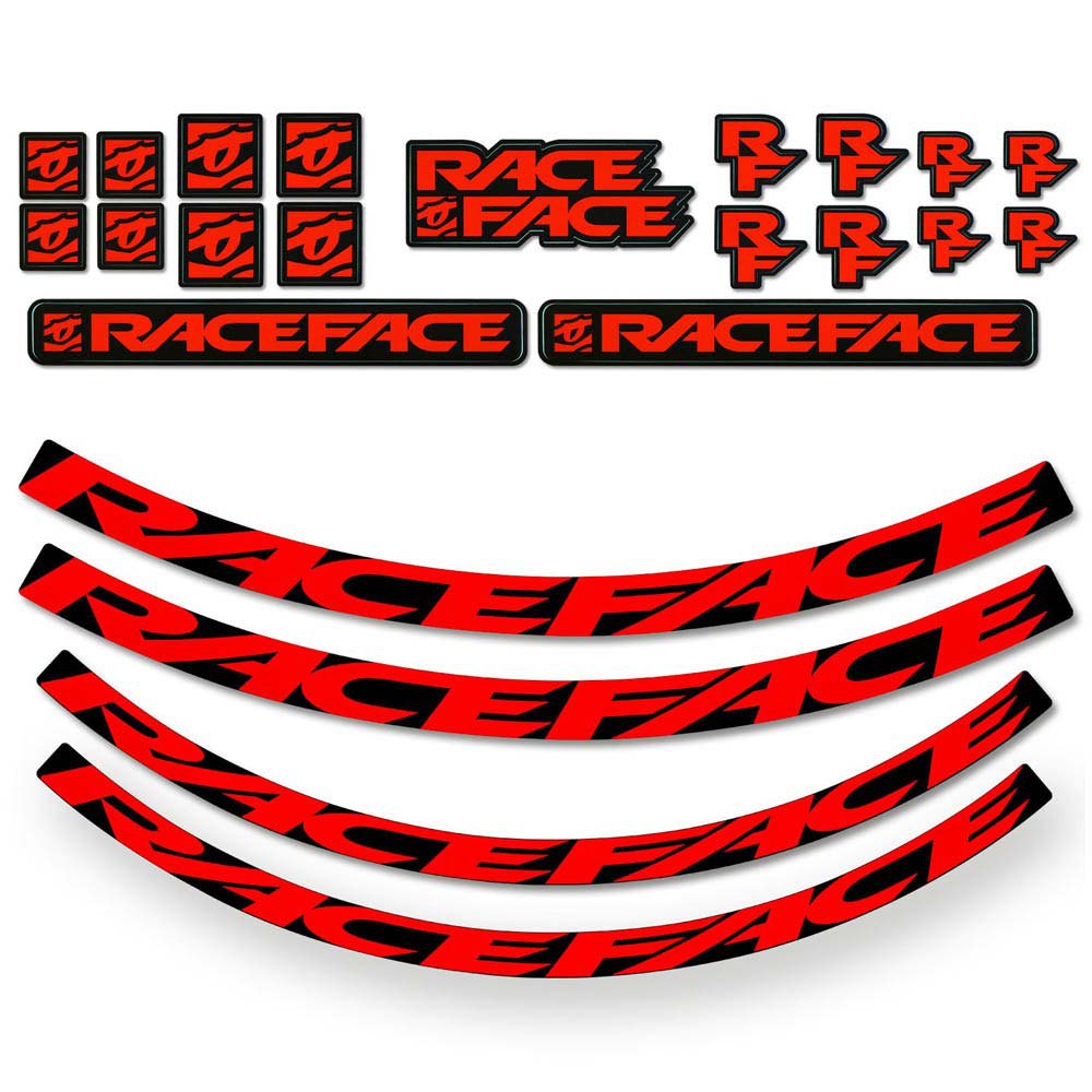 Black RaceFace Small Offset Rim Decal Kit 