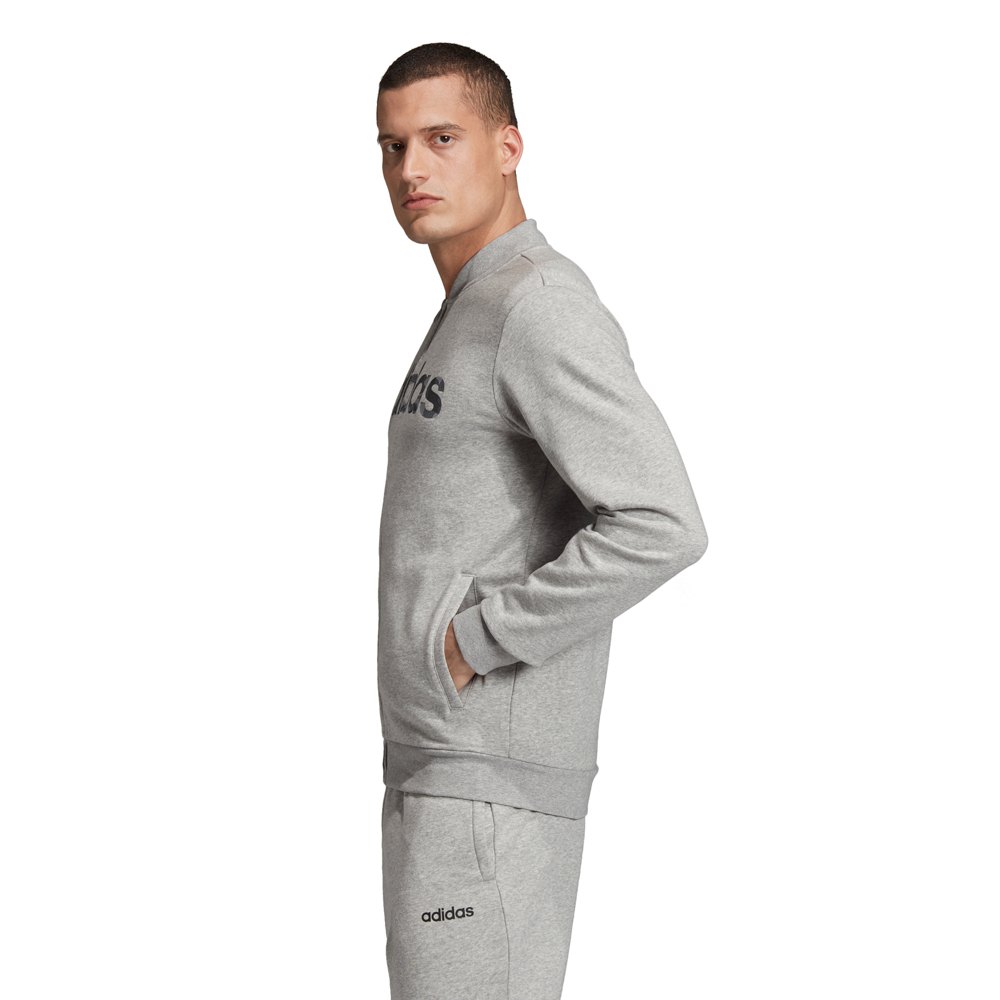 adidas Essentials Camo Linear Bomber Full Zip Sweatshirt