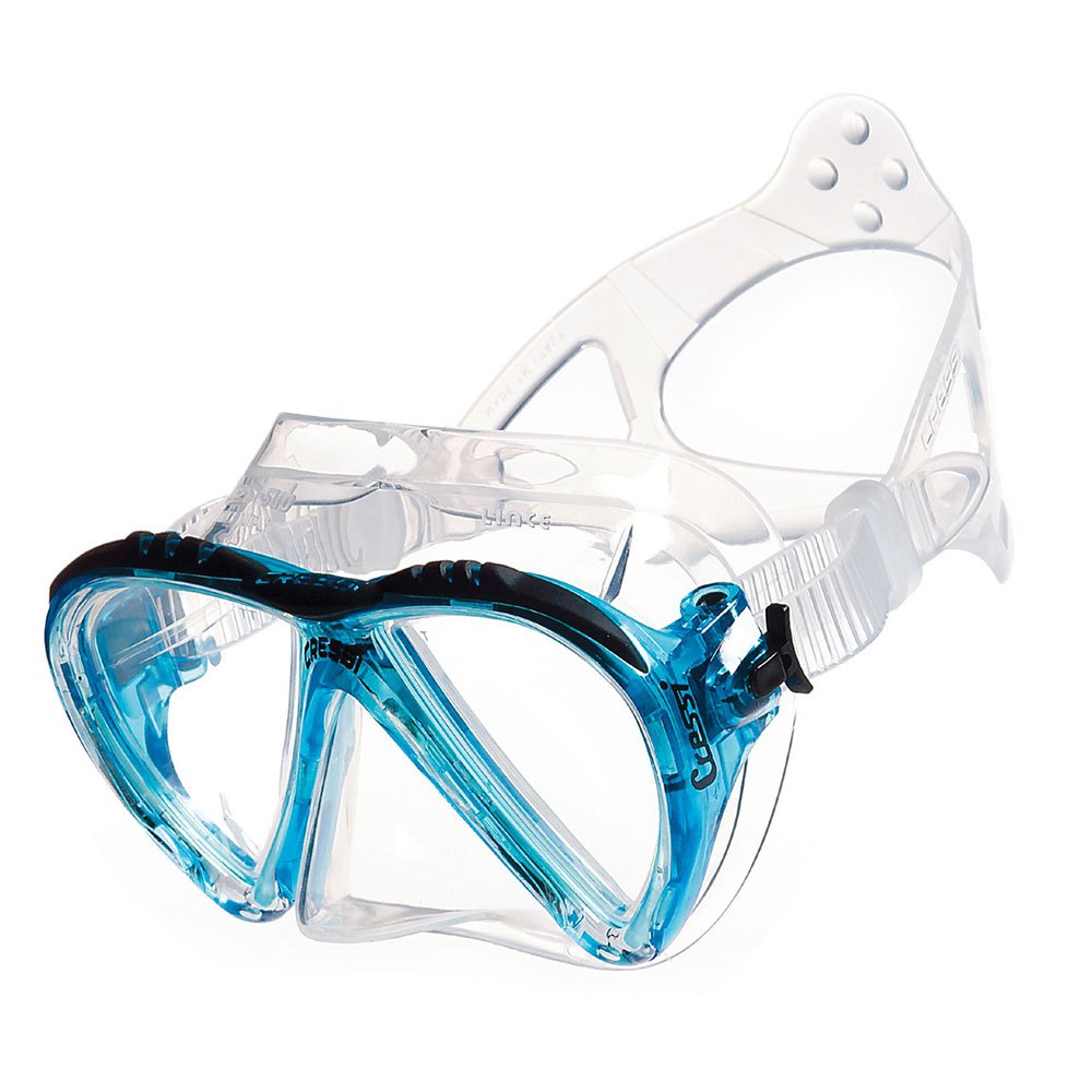 Cressi Lince Snorkelling Mask Blue or Lilac Italian Made