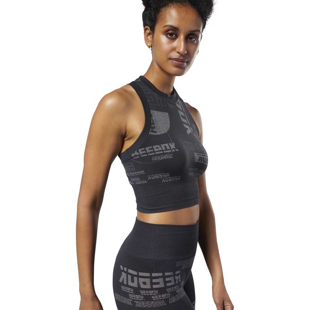Reebok Workout Ready Meey You There Crop Seamless mouwloos T-shirt
