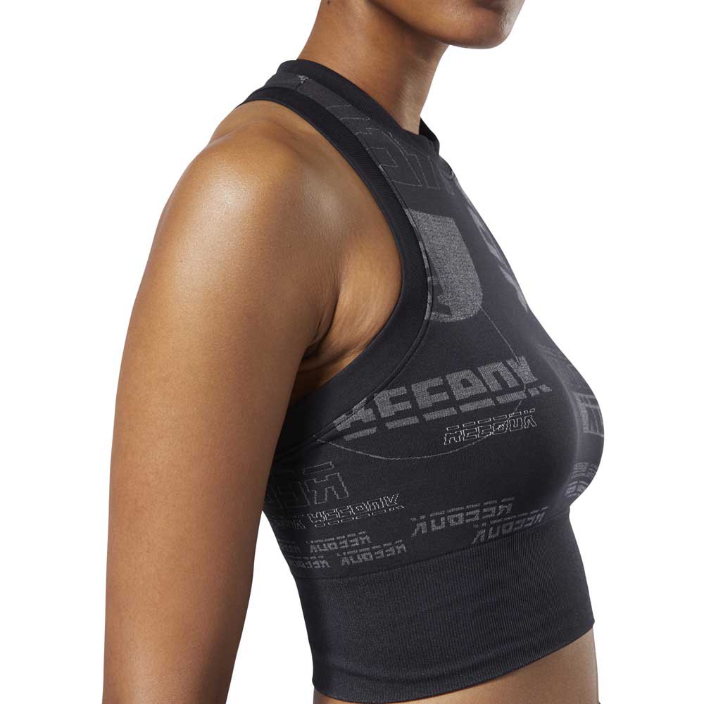 Reebok Camiseta sin mangas Workout Ready Meey You There Crop Seamless
