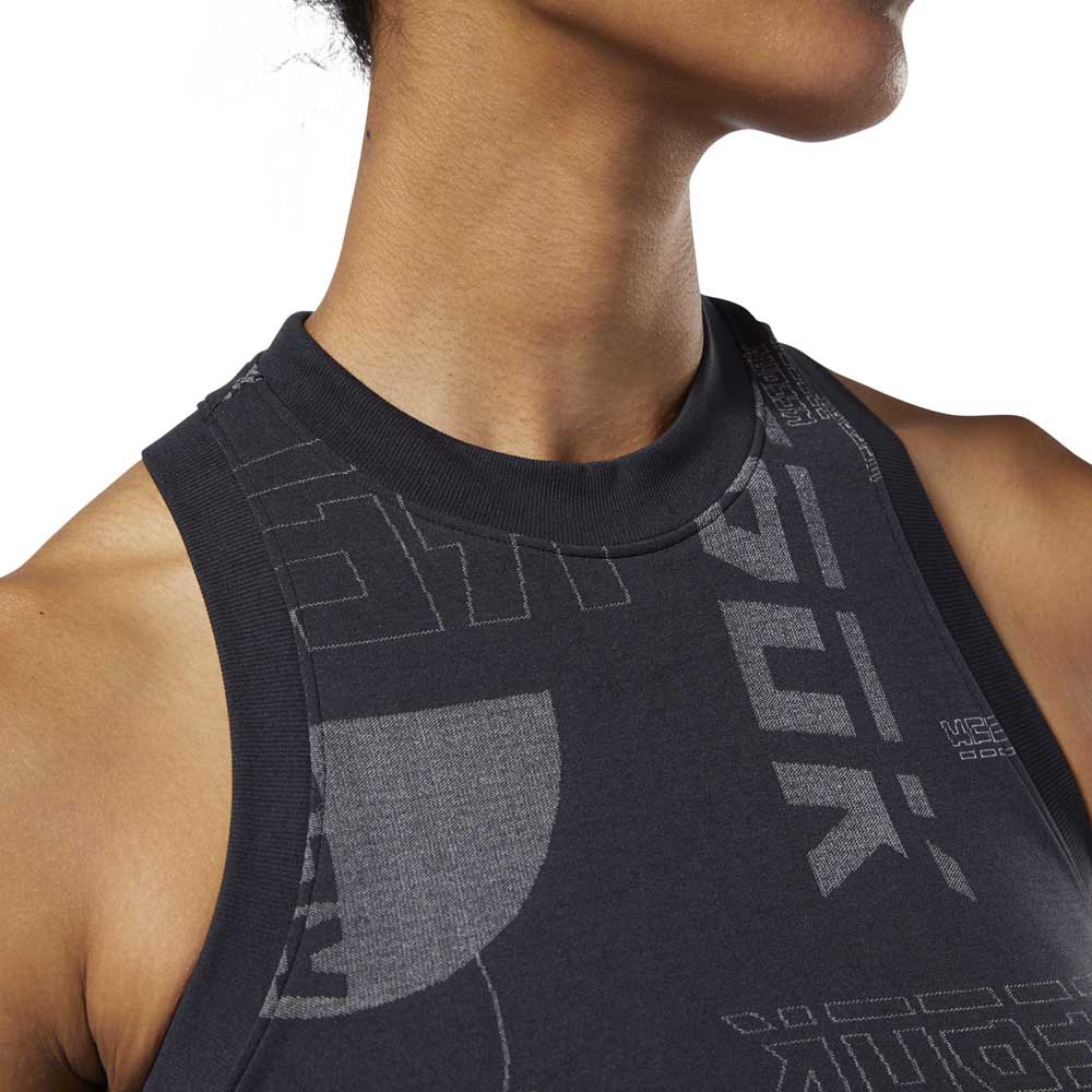 Reebok Camiseta sin mangas Workout Ready Meey You There Crop Seamless