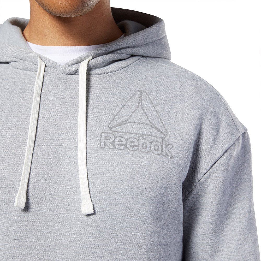 Reebok Felpa Training Essentials Marble Melange Big Logo