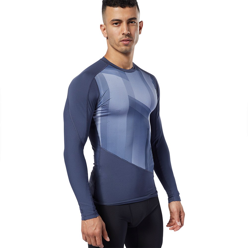 reebok-maglietta-a-maniche-lunghe-one-series-training-compression-printed