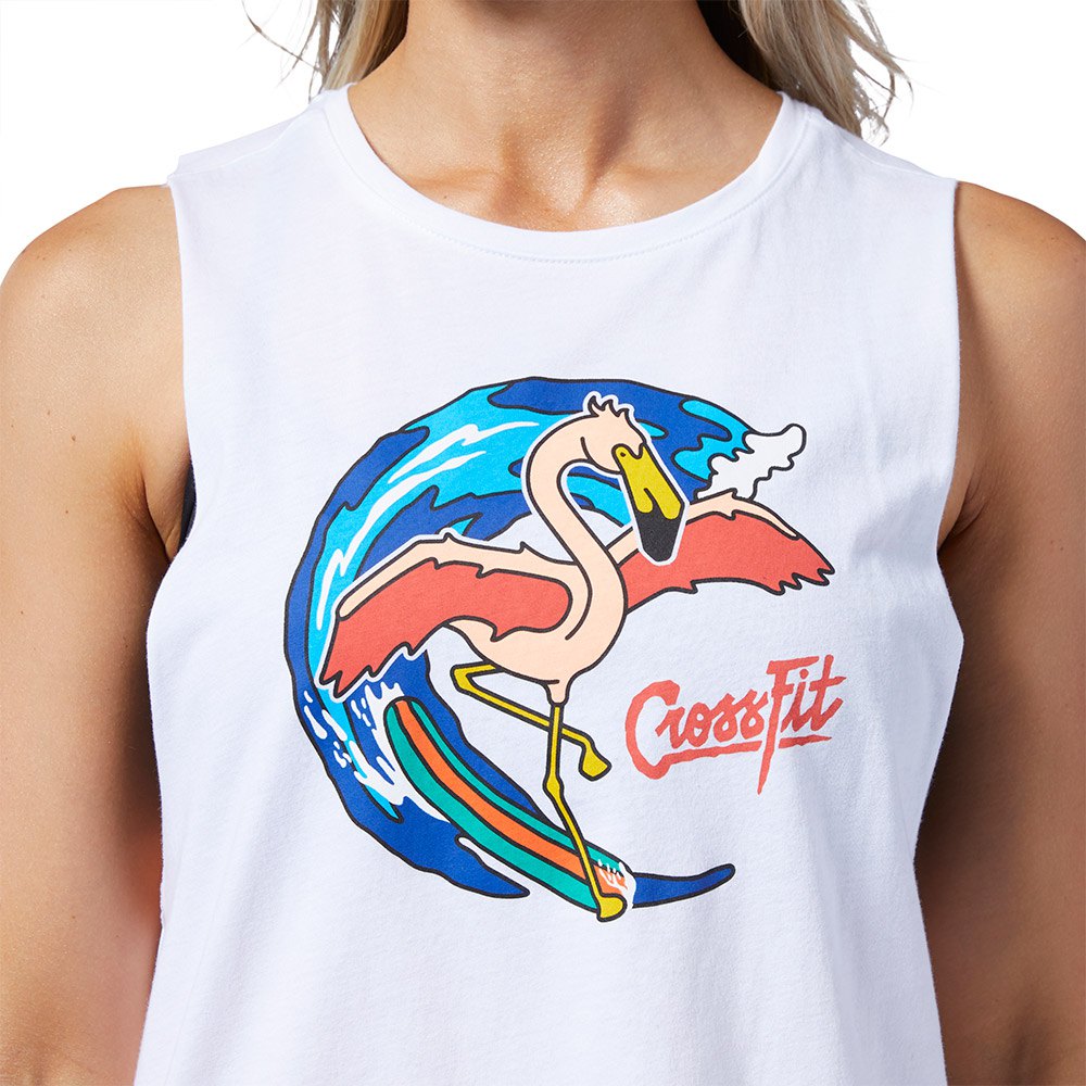 Reebok Surfer Flamingo Muscle Sleeveless T-Shirt