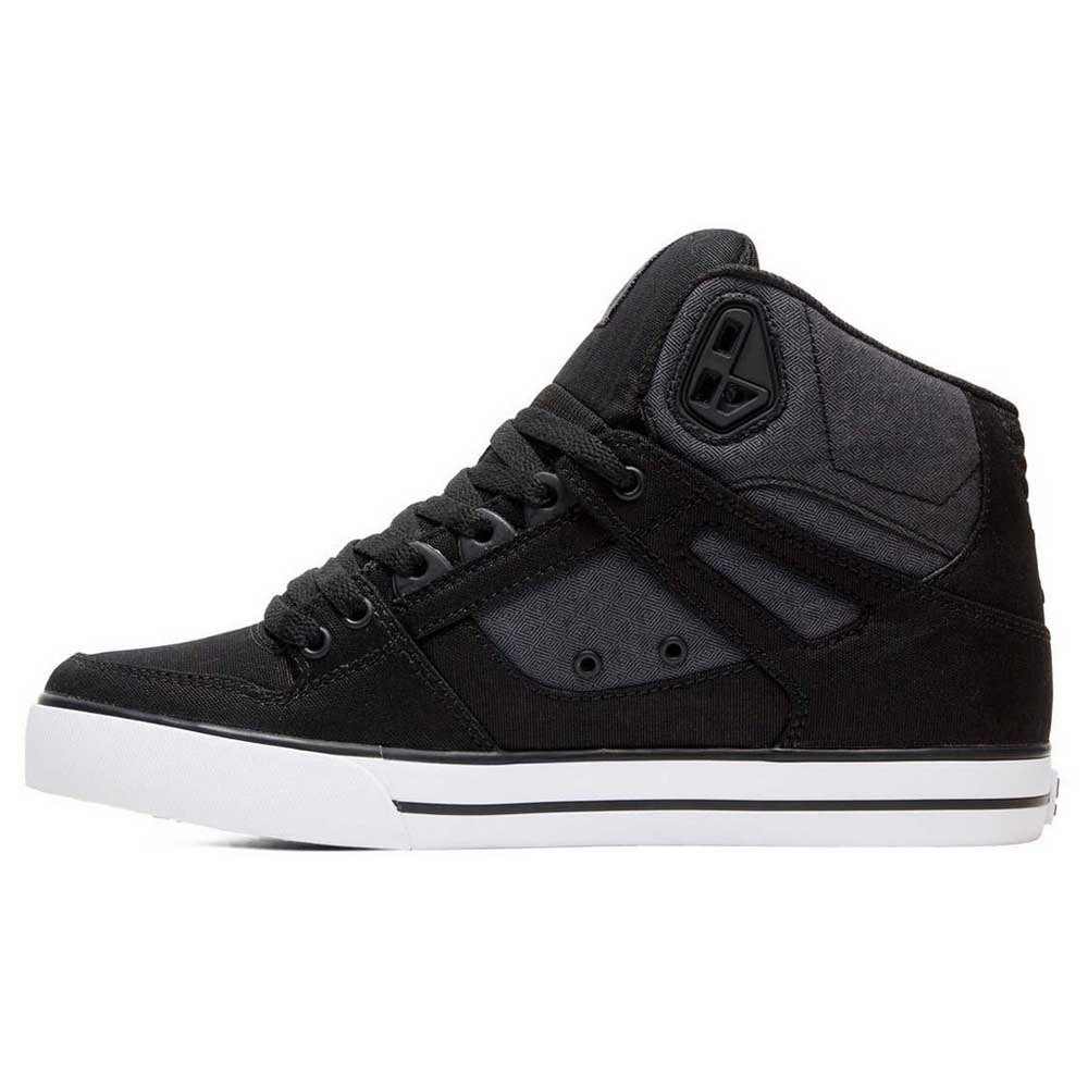 DC Shoes Men's Pure WC TX SE Hi Top Sneaker Shoes Black Dark Used Active Skate 