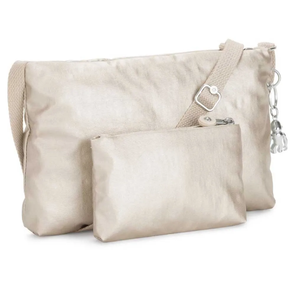 Set Kipling Atlez Duo - Petit Sac Bandoulière Et Pochette - Bleu Dynamic Beetle - Neuf étiqueté