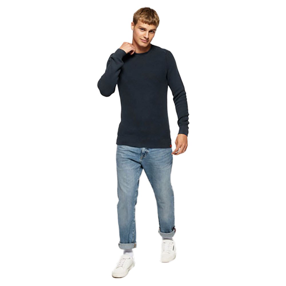 Superdry Garment Dyed L.A. Textured Crew Sweater
