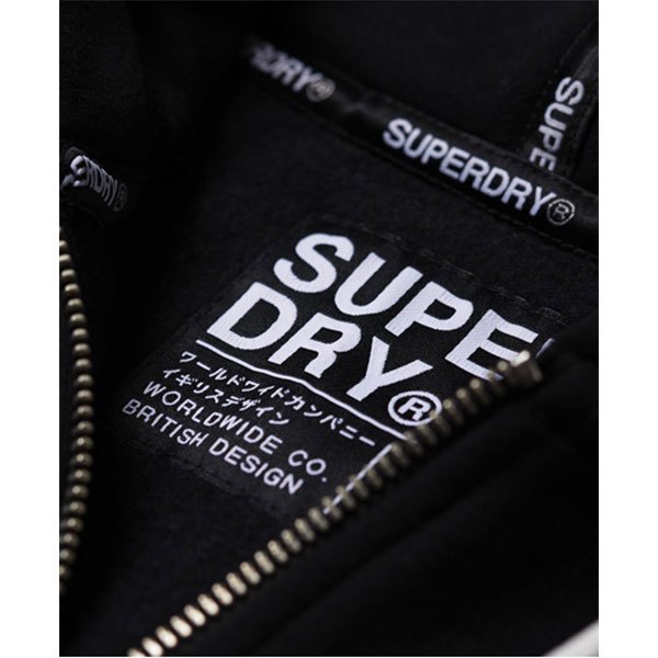 Superdry Sweat Zippé Intégral Orange Label Elite