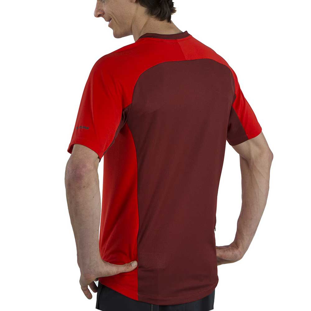Canyon Red S LEE Mens Short Sleeve Henley Tee Shirt