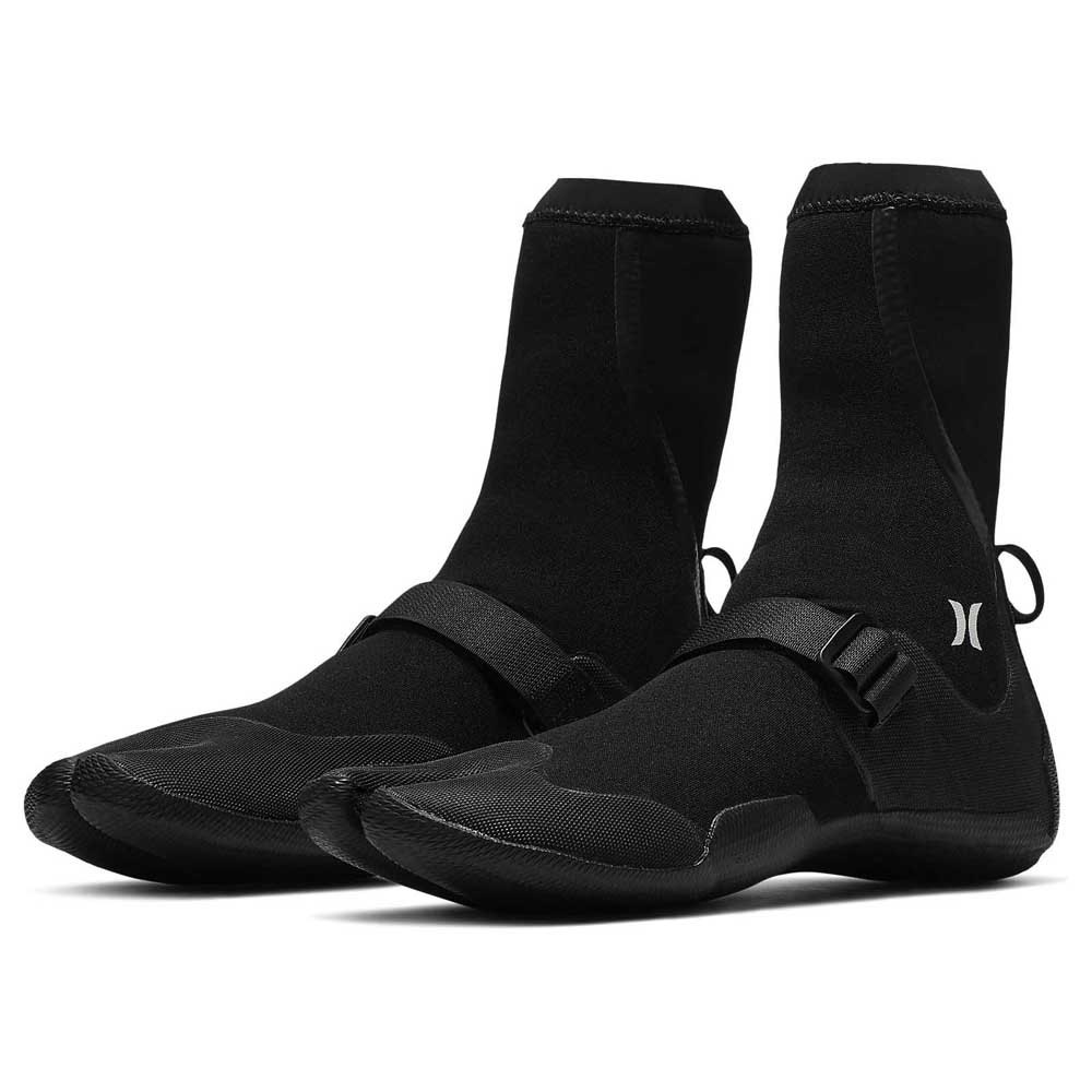 Black Hurley Split Toe Wetsu Hurley Advantage 3/2mm Split Toe Wetsuit Boots 