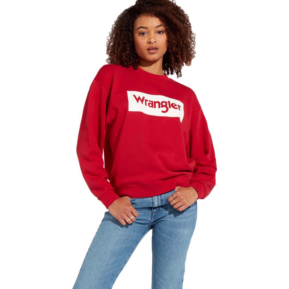 Wrangler 80S Retro Sweatshirt Red | Dressinn | Sweatshirts