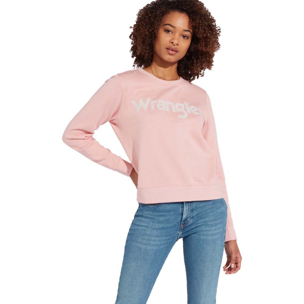 Wrangler Logo Sweatshirt Pink | Dressinn
