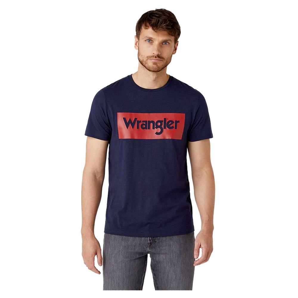 wrangler-logo-kortarmet-t-skjorte