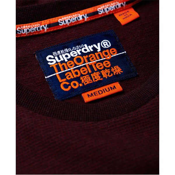 Superdry Orange Label Jacquard Texture long sleeve T-shirt