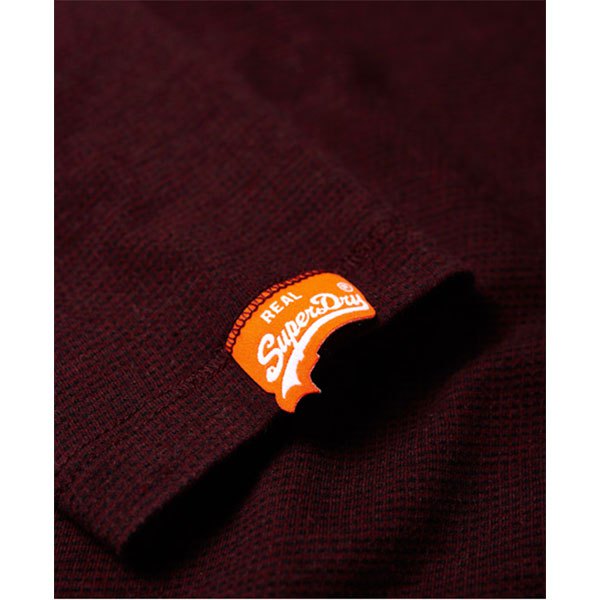 Superdry Orange Label Jacquard Texture long sleeve T-shirt