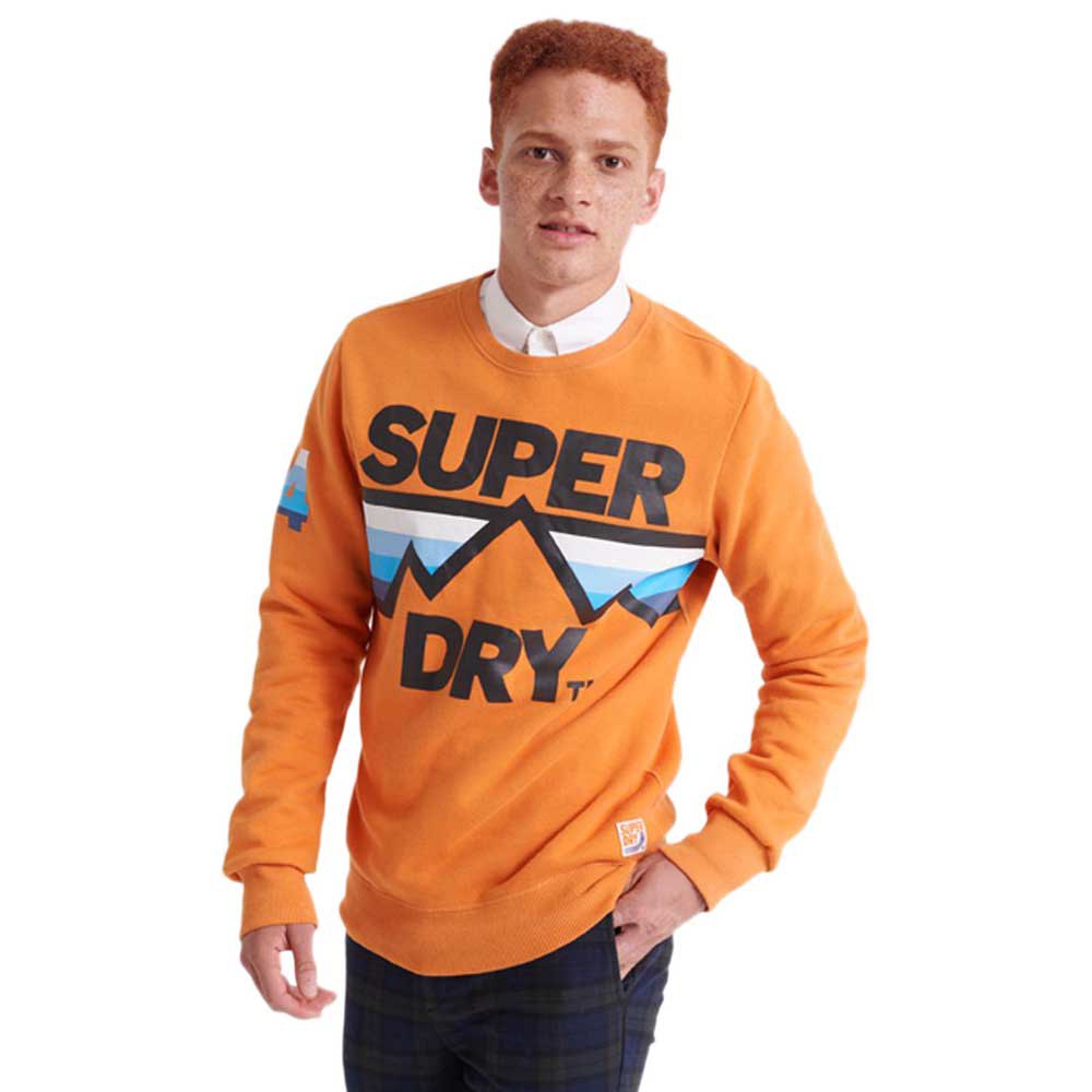 mentaal Wiskundig Cokes Superdry Downhill Racer Crew Sweatshirt Orange | Dressinn