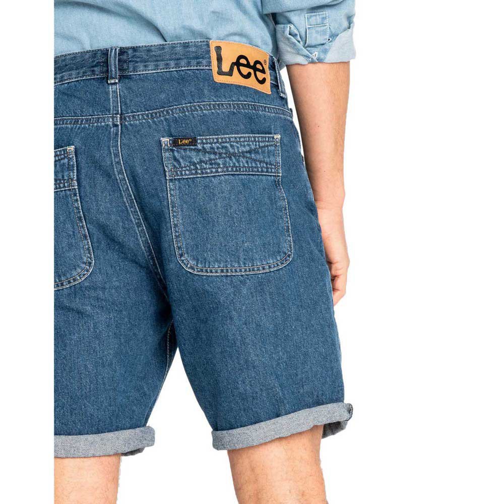 Lee Pipes Tapered Denim Shorts Blue | Dressinn