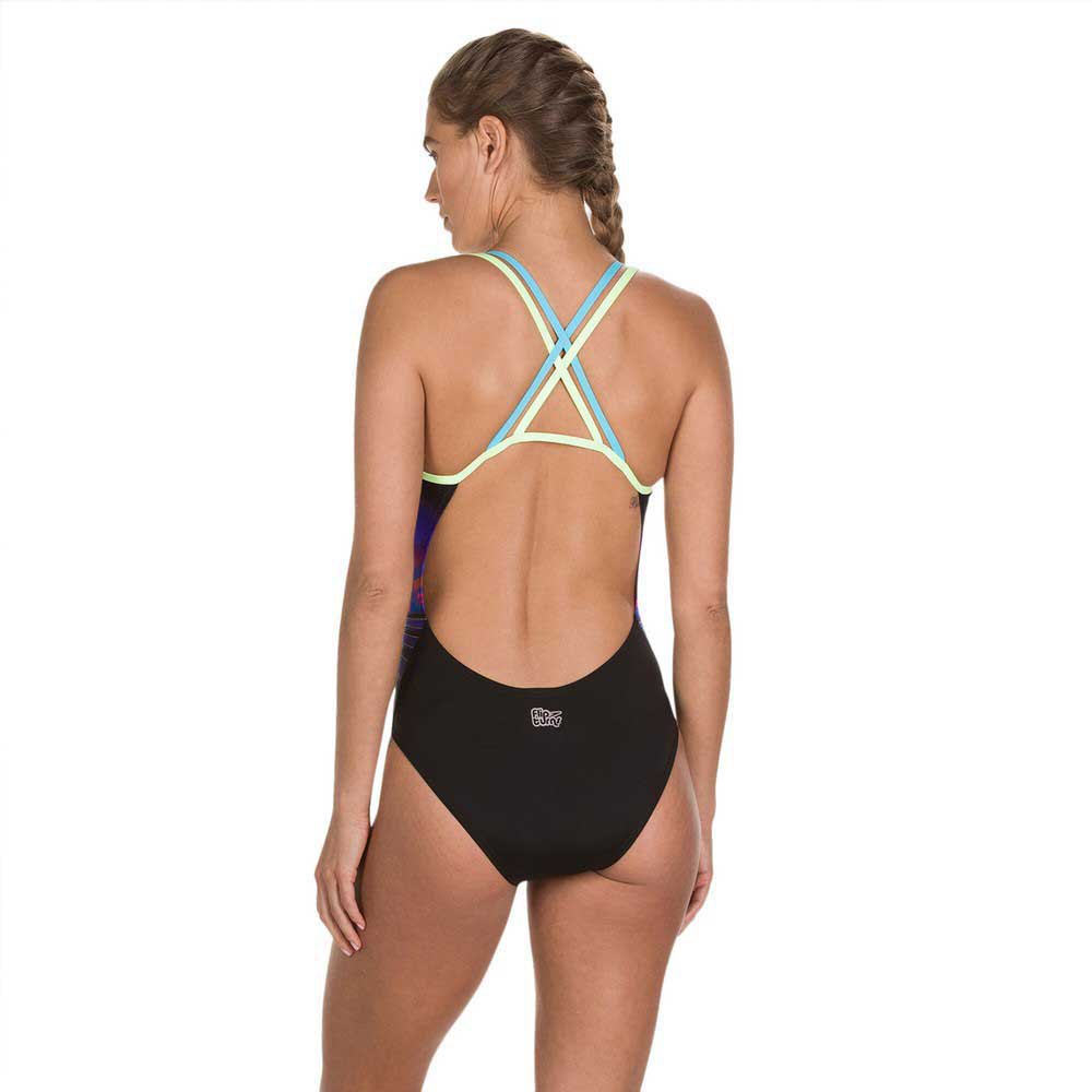 Speedo Neonfan Placement Double Crossback Swimsuit