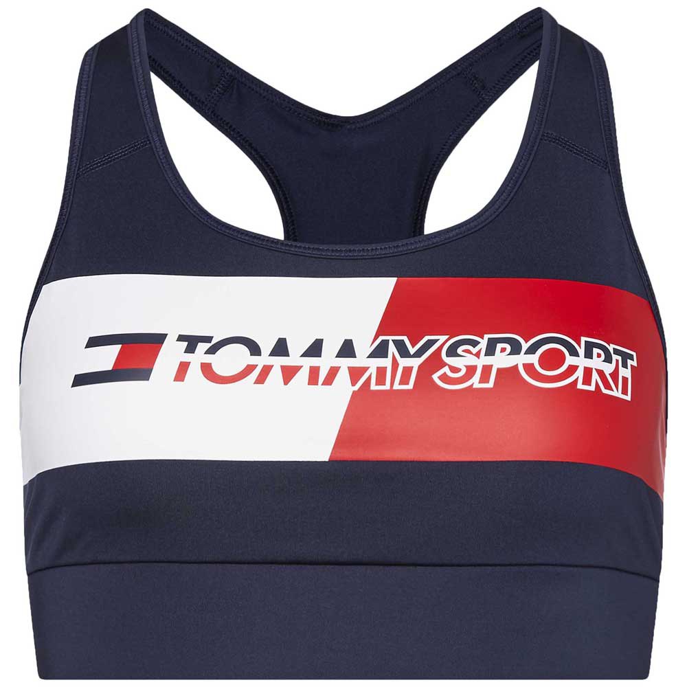 Tommy hilfiger Racerback Sports Medium Support Sports Bra Blue