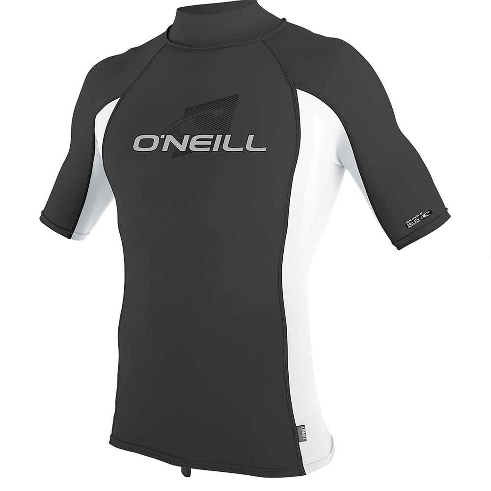 ONeill Short Sleeve Rash Vest Turtleneck Black Oneill Wetsuits Rash Vests 