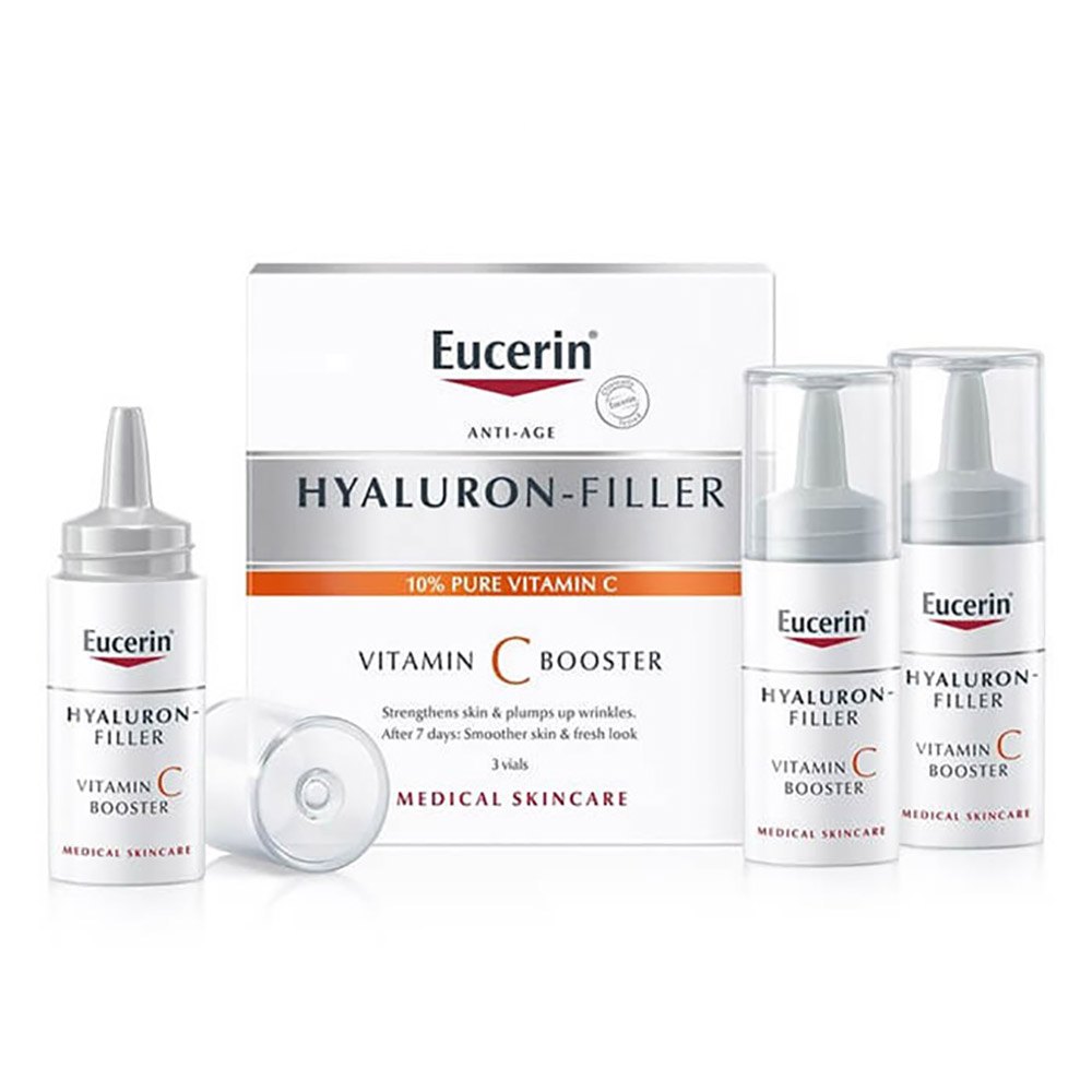 Eucerin Hyaluron-Filler Vitamin C Booster 8ml 3 Units 白| Dressinn