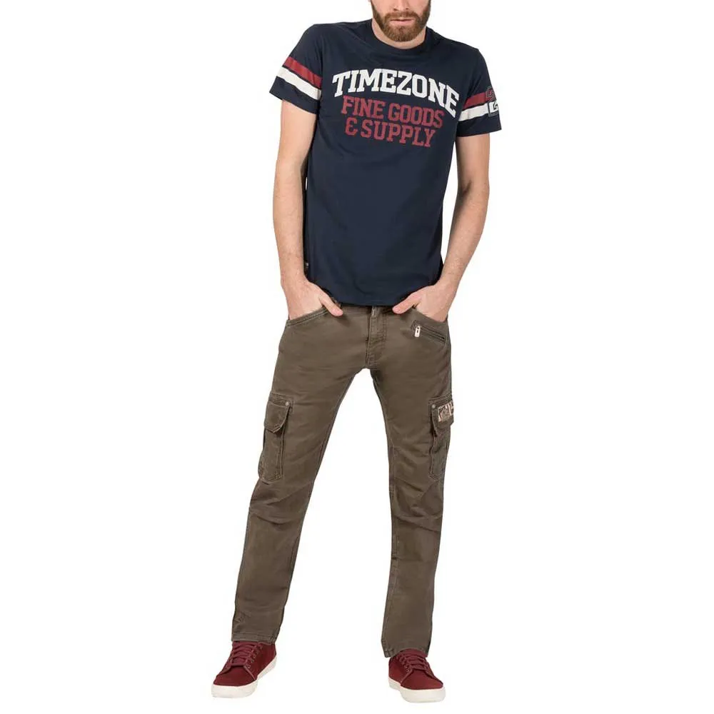 Pantalon Cargo Denim Extensible TIMEZONE - Coupe Regular, Vintage Années 2010 - Homme