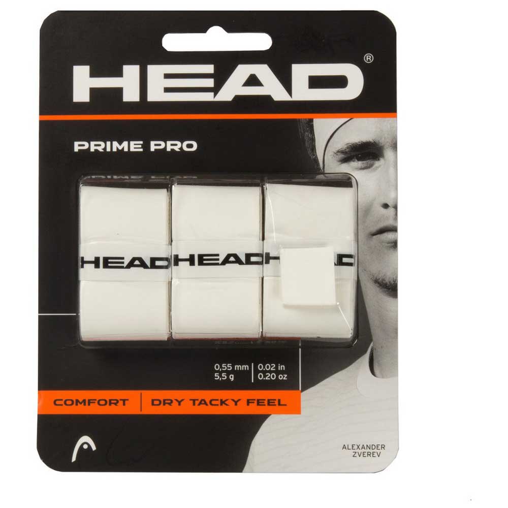 Pack of 3 Head Overgrip Prime Absorbent Squash Tennis Replacement Grip 